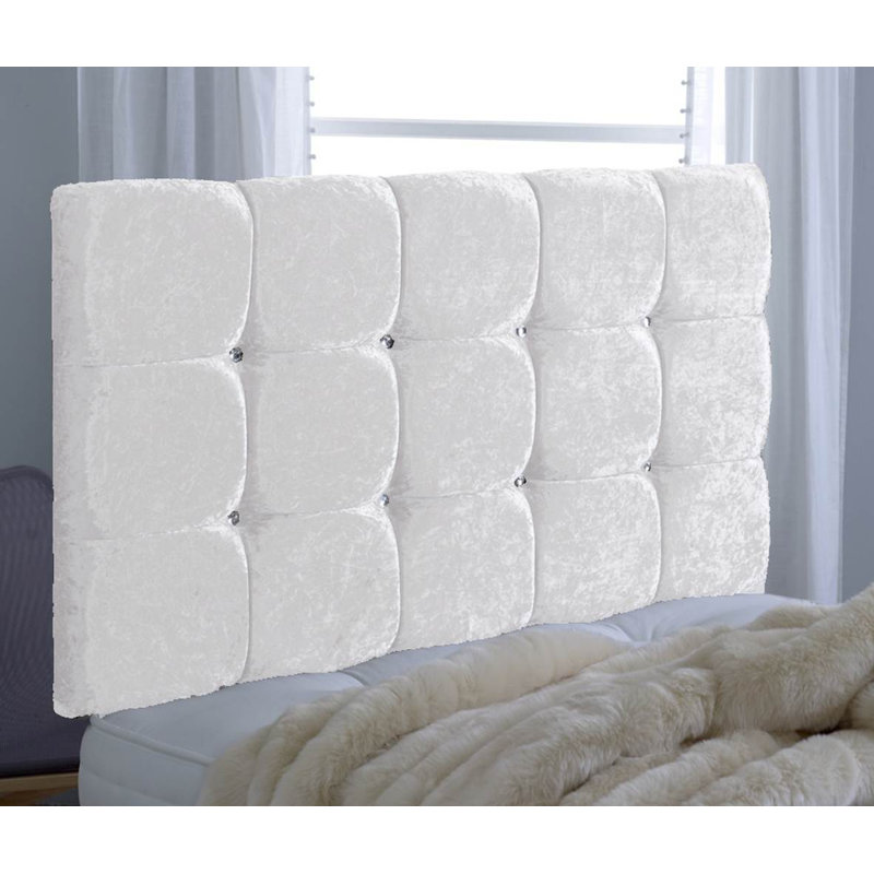 Estep Upholstered Headboard, White, Single (3')