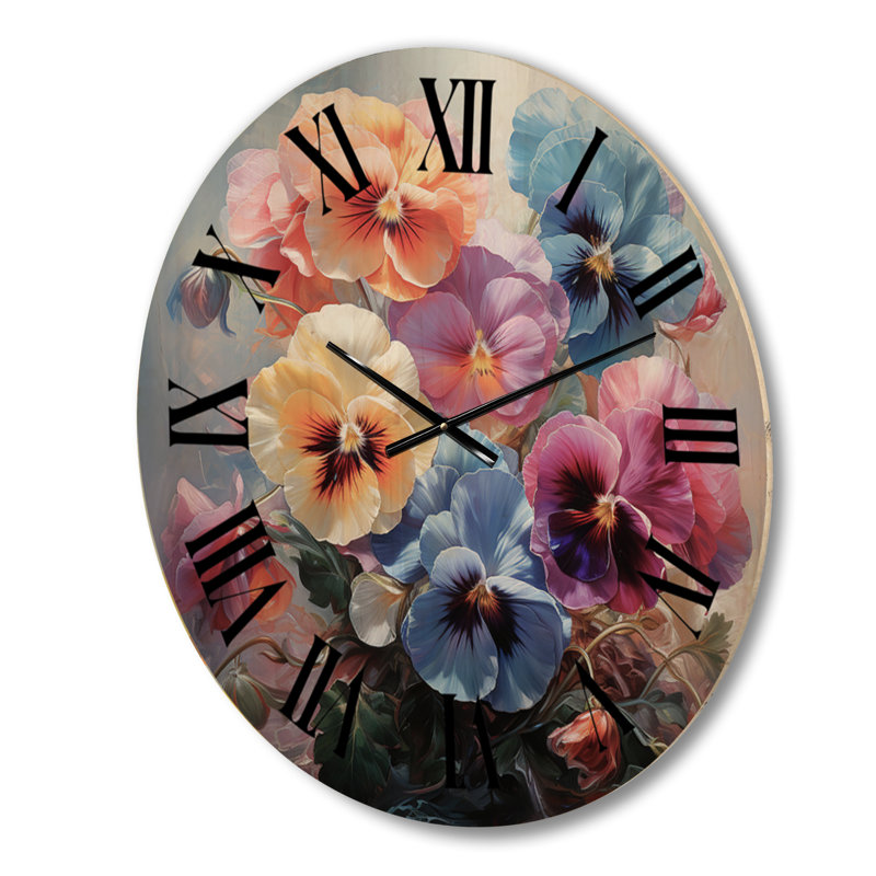 Horloge murale en bois massif Mujtaba, Grand