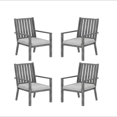 23" All-Weather Aluminum Patio Dining Chairs