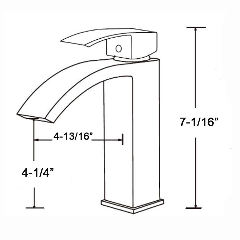 Single-handle Bathroom Faucet, Brushed Nickel