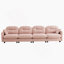 Canapé modulaire à quatre places avec tissu chenille de qualité supérieure, dossier capitonné, mousse haute densité et installation facile pour divers espaces de vie-790687556