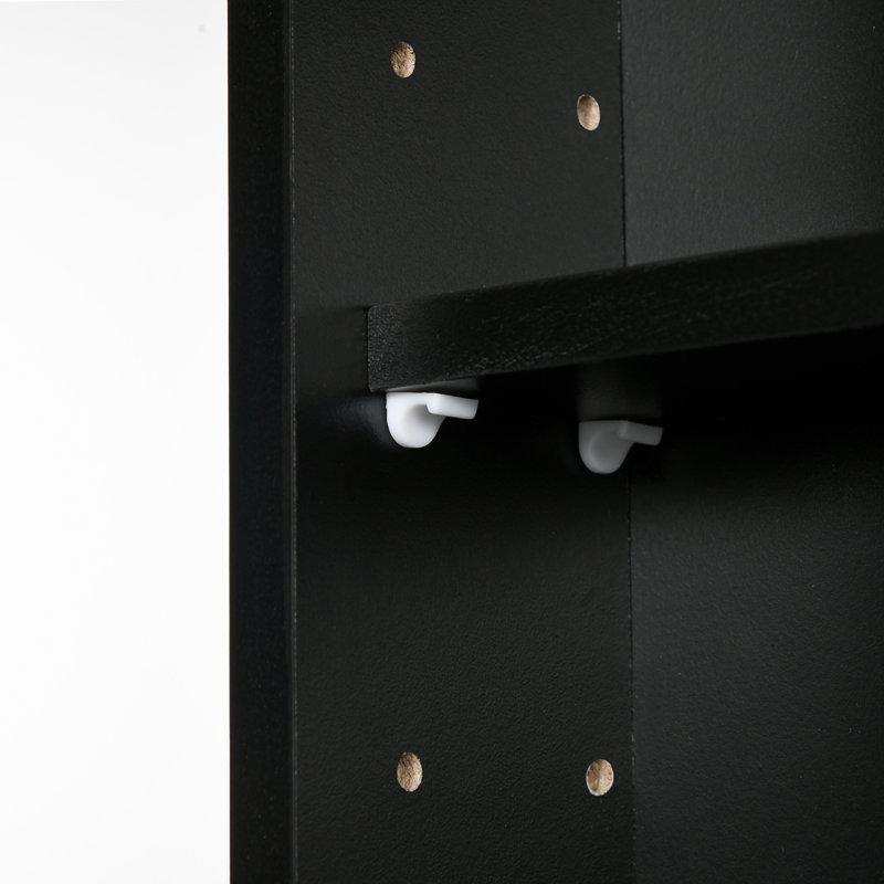 5-Tier Display Cabinet, Black