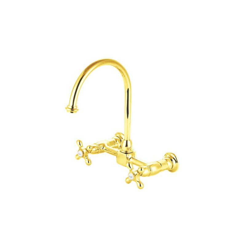 Heritage Hot & Cold Water Dispenser with Swivel Spout, Polished Brass