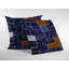 Housse et insert de coussin carré en faux suède Patches-51004953