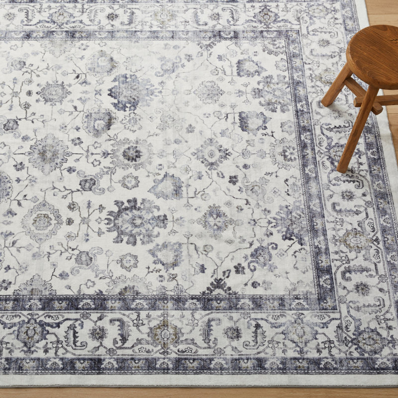  Antique Serene Cashmere Shag Area Rug, Rectangle 60 x 110 cm