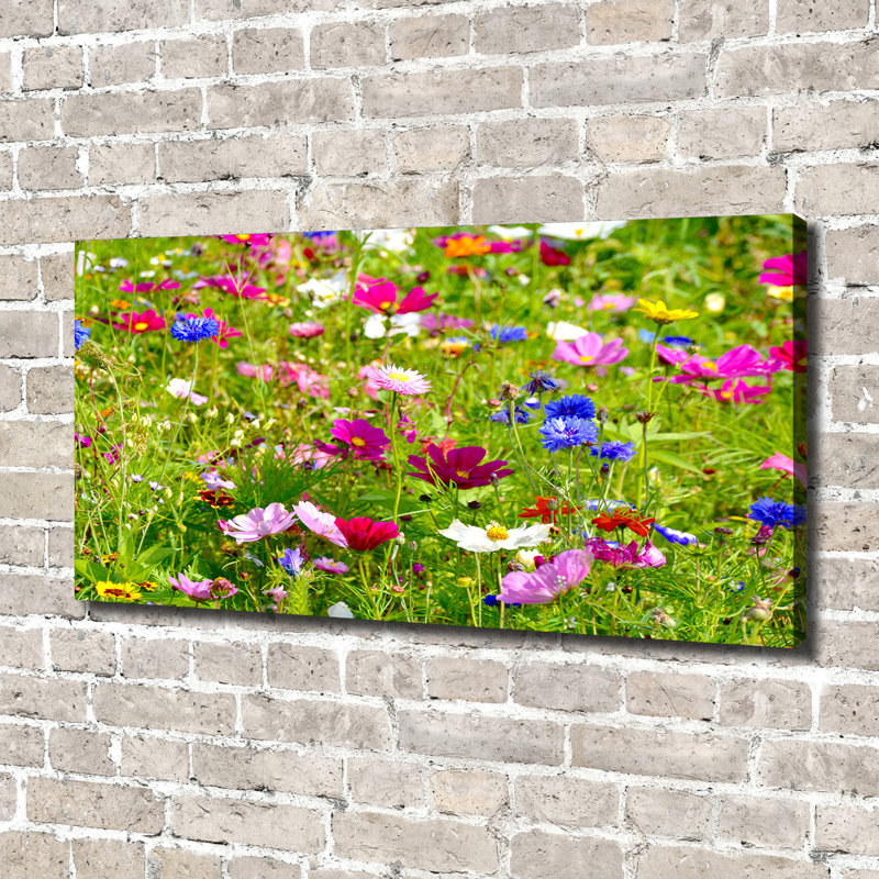 Field Flowers - Wrapped Canvas Print