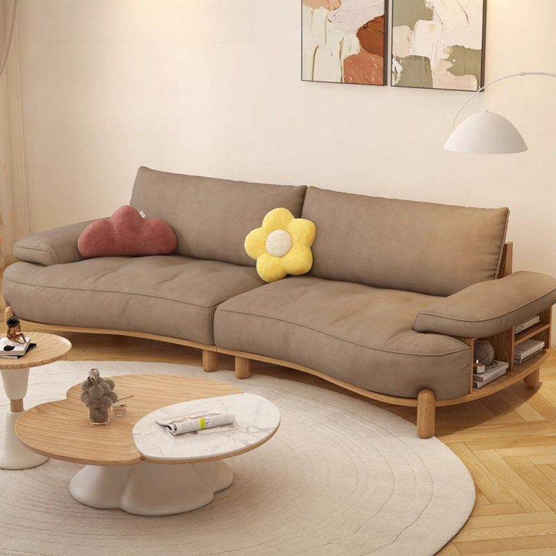Canapé moderne et simple en tissu, Kaki