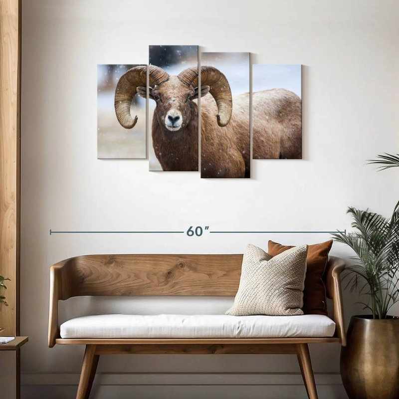 Brampt Bighorn Sheep, 27" H x 43" W