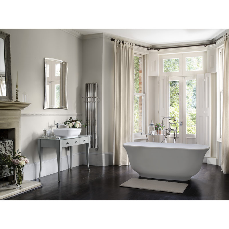 Amiata 65"x 32" Freestanding Soaking Bathtub, Matte White