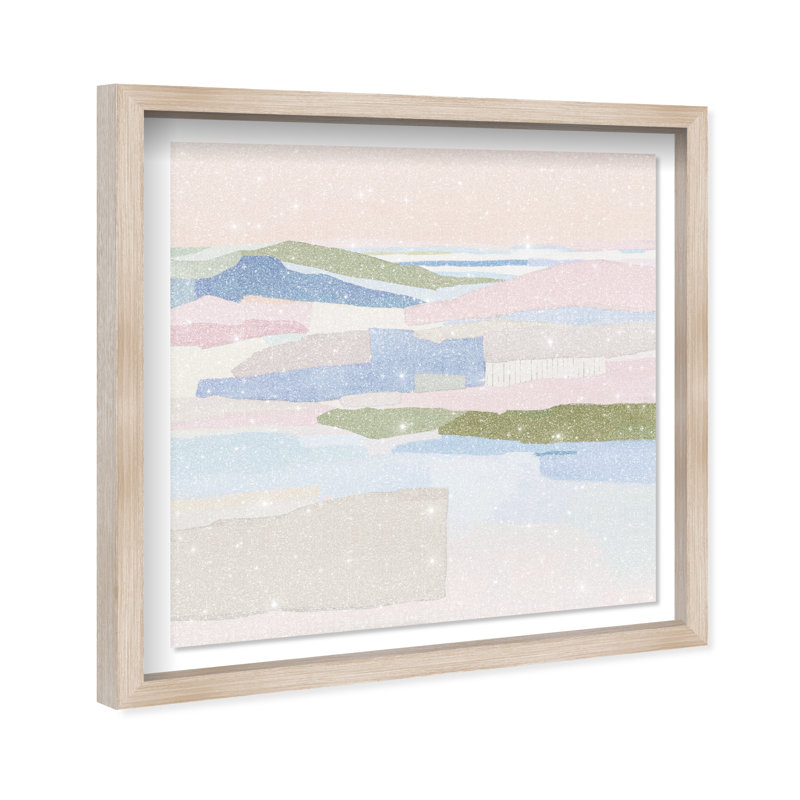 Pastel Haze Print by Oliver Gal, 21.5" H x 21.5" W, Natural Oak Shadowbox