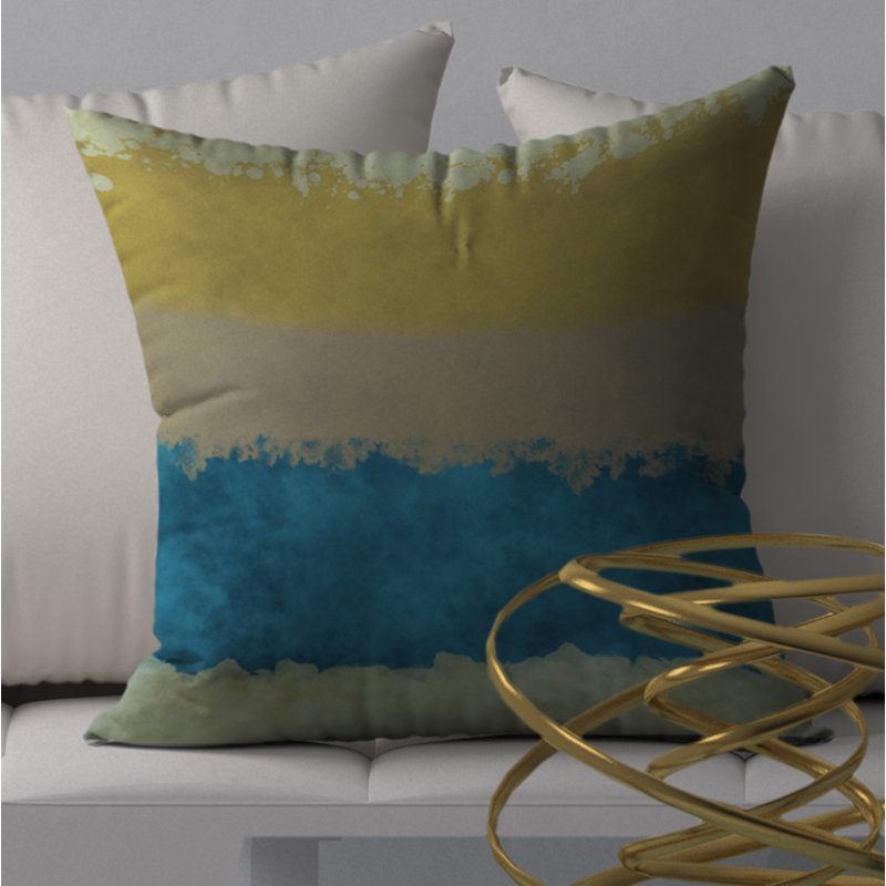 Housse de coussin décorative carrée de récupération de Drool, 20 po x 20 po