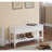 Solid Wood Shoe Bench In White - Modern And Practical Storage Piece With Efficient-1831026591