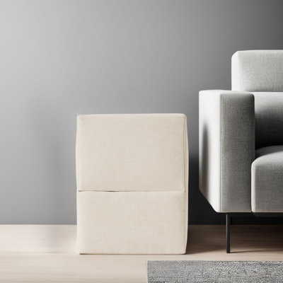 Console Meso, table d'appoint modulaire, rangement, Oyster Nuvella, 37 po