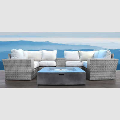 Widener Fully Assembled 4 - Person Outdoor Seating Group with Cushions