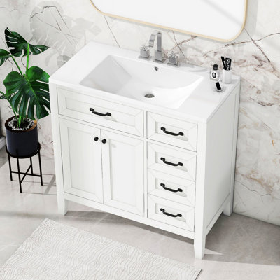Ensemble de meuble-lavabo avec tiroirs