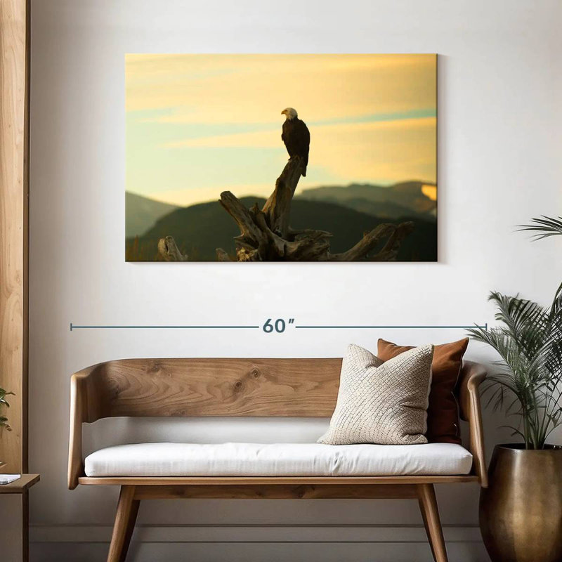 Eagle At Sunset, 30" H x 45" W