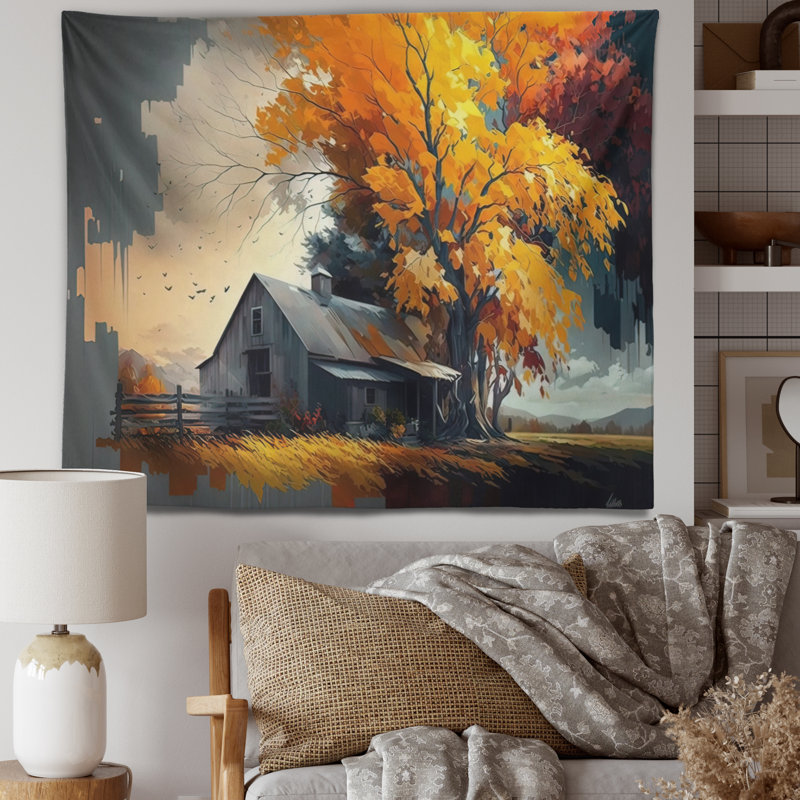 Red Barrel Studio Landscape Wall Tapestry, 50" H x 60" W