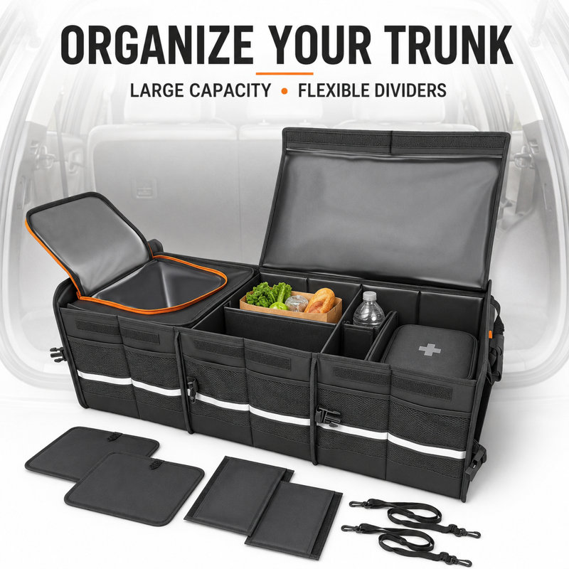 ANJUANK Fabric and Plastic Storage Bag