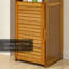 Armoire garde-manger en bois de bambou avec 5 tablettes