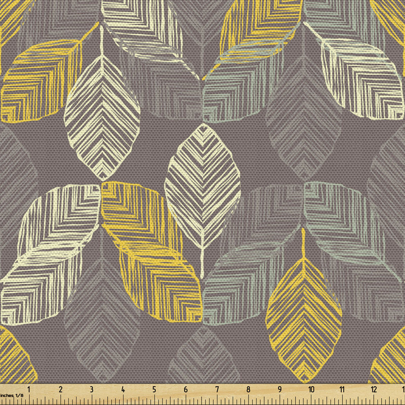 Ortez Autumn Monochrome Fabric