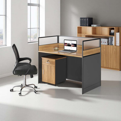 Rectangle 1 Person Office Cubicle Desk