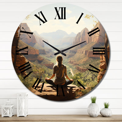 Yoga in Nature - Yoga Wall Clock