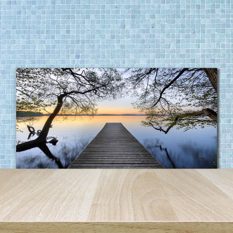 Lorielle 50cm W x 100cm L Glass Peel and Stick Panel