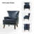 Awad Vegan Leather Wingback Armchair-440105571