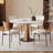 White Round Sintered Stone Dining table-1447565473