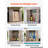 Outdoor Storage Shed 59 Cu Ft Vertical Resin Storage Cabinet Brown, for Garage, Backyard Patio Accessories and Garden Tools, Waterproof Outside Lawn Mower Shed with Lockable Doors and Floor-136330346