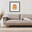 «Sleepy Cozy Orange Cat», reproduction encadrée sous verre, design par Angie Rozelaar-1967428588-1967428587