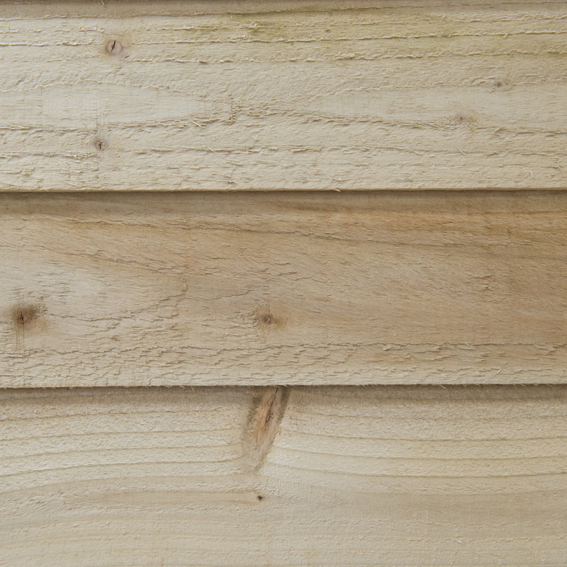 Overlap Pressure Treated 5 x 7 Apex Shed No Window with Lean to, Yes