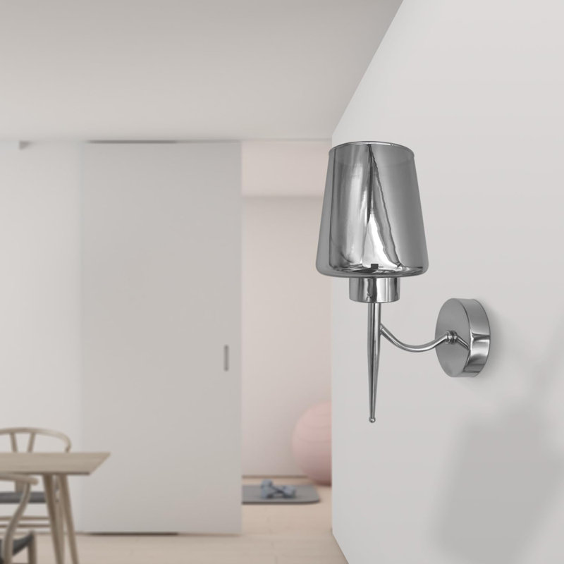 Aletris Glass LED Armed Sconce, No