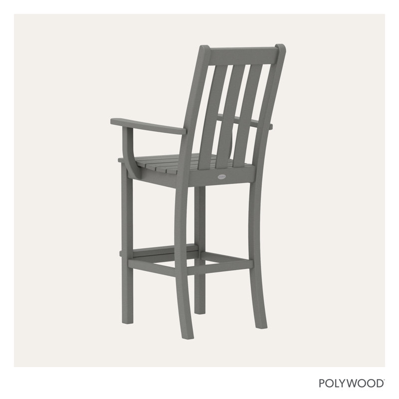 Chaise de bar POLYWOOD Vineyard, Gris ardoise