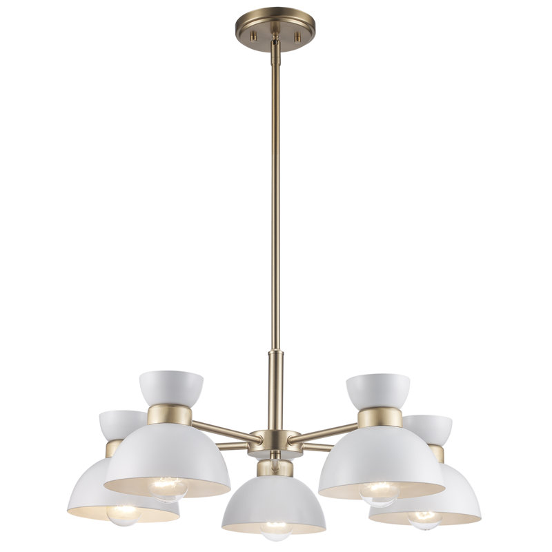 Kaheim 5 - Light Dimmable Classic / Traditional Chandelier, Antique Gold
