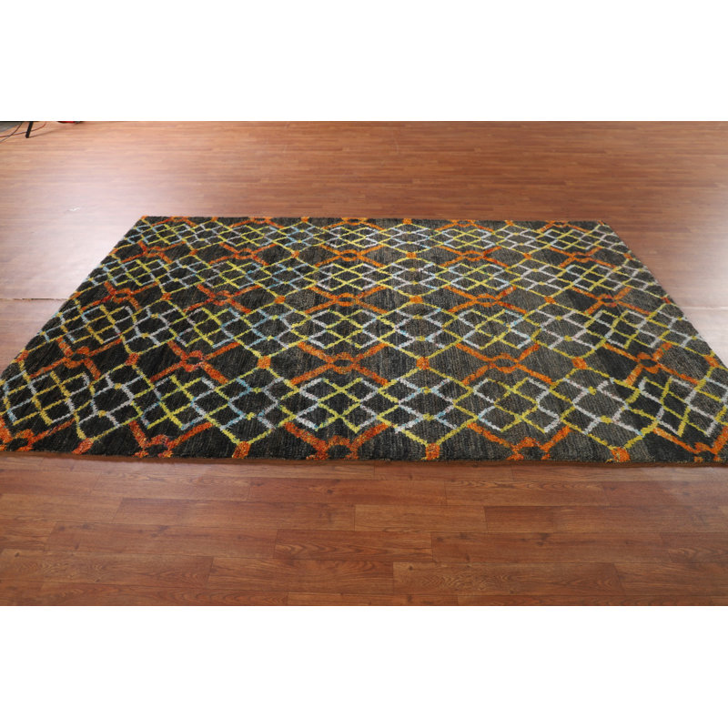 Tapis indien marocain Trellis 6 x 9