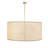 Cilindro Textrene 12 - Light Solid Brass Dimmable Drum Chandelier