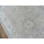 Tapis oriental unique Oushak beige / ivoire / bleu ciel / gris noué à la main Oushak All-Over