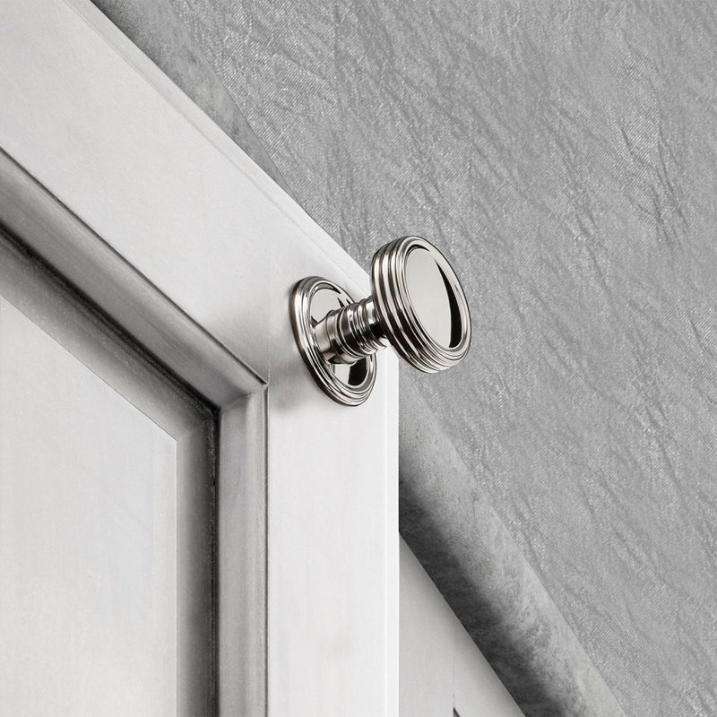 Poignée champignon Studio, Nickel poli, H 0,87 po x l 0,98 po x P 0,98 po