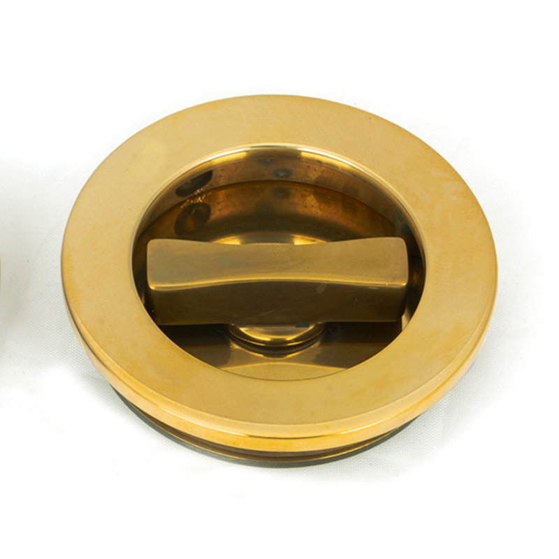 Door Accessory, Aged Brass, 6cm H x 6cm W x 1.3cm D