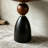 Simple semi-circular solid wood console table