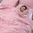 7 Piece Pintuck Pleat Comforter Set,Floral Ruched Bedding Set with Sheets All Season Bed in a Bag-119249870-119249867