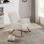 Chaise berçante rembourrée avec dossier haut Comfy