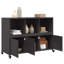 Armoire moyenne rectangulaire en acier laminé à froid vidaXL