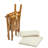 Hemmingway Premium Grade Teak Folding Director's Chair with Cushions-731859036