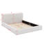 Grand lit tapissier au sol en velours-1636431985
