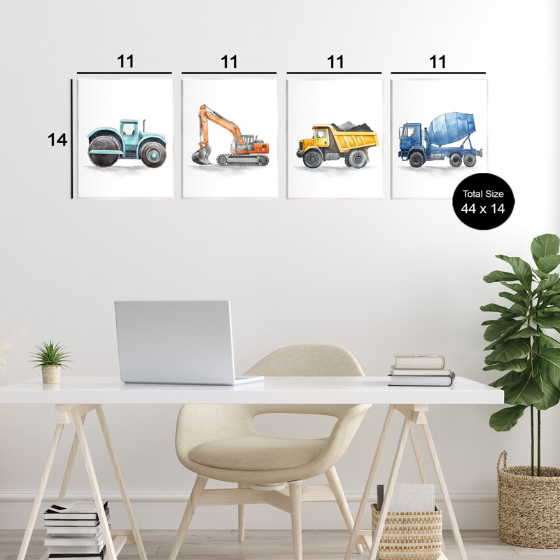 Plaque de travail sur camion, conception par Christine Simpson, art