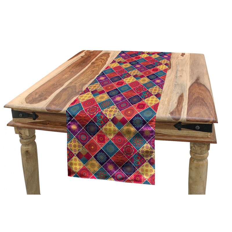 Patchwork Table Runner, 90" x 16"