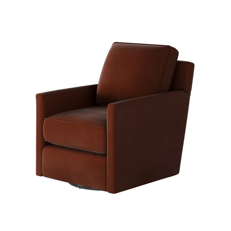 Swivel Glider Armchair, Bella Burnt Orange