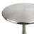 Metal Accent Table In Brushed Nickel